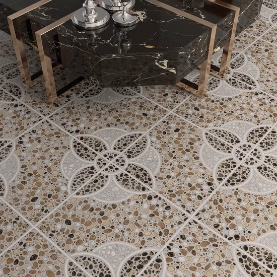 Beige Lvt Plastic Peel and Stick Flooring Vinyl PVC Removable Waterproof Floor Tiles