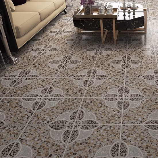 Beige Lvt Plastic Peel and Stick Flooring Vinyl PVC Removable Waterproof Floor Tiles