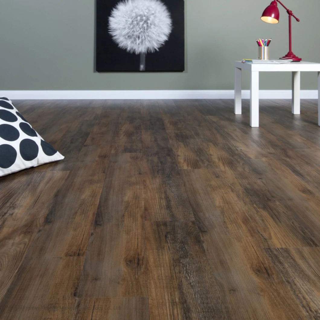 2023 Wearproof Non-Slip Direct Waterproof Vinyl Flooring Anti-Scratch Painted Groove Laminate Floor PVC/WPC/Lvp/Lvt/Espc/Spc Flooring