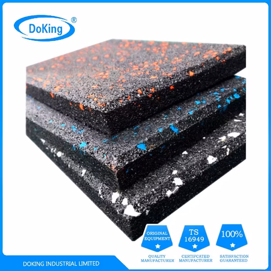 Recycled Outdoor Shock Absorbent Piso Caucho Interlocking Puzzle Fitness Crossfit EPDM Playground Rubber Carpet Paver Gym Roll Tile Mats Flooring for Playground